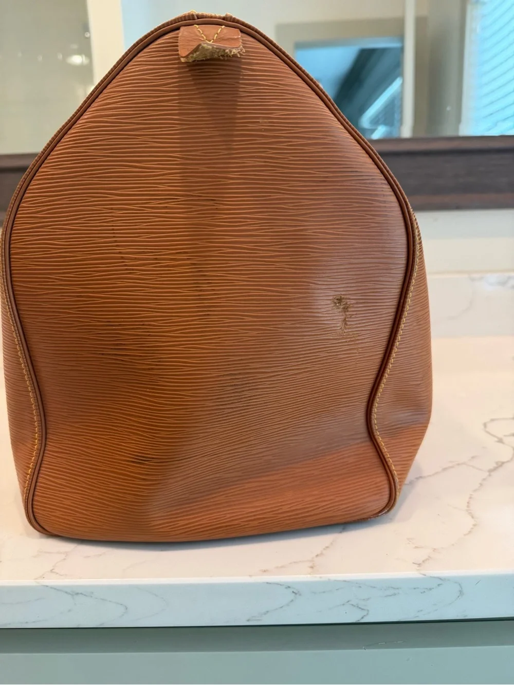 Louis Vuitton Epi Keepall 55 Kenyan Fawn Brown Leather Travel Duffle Bag
